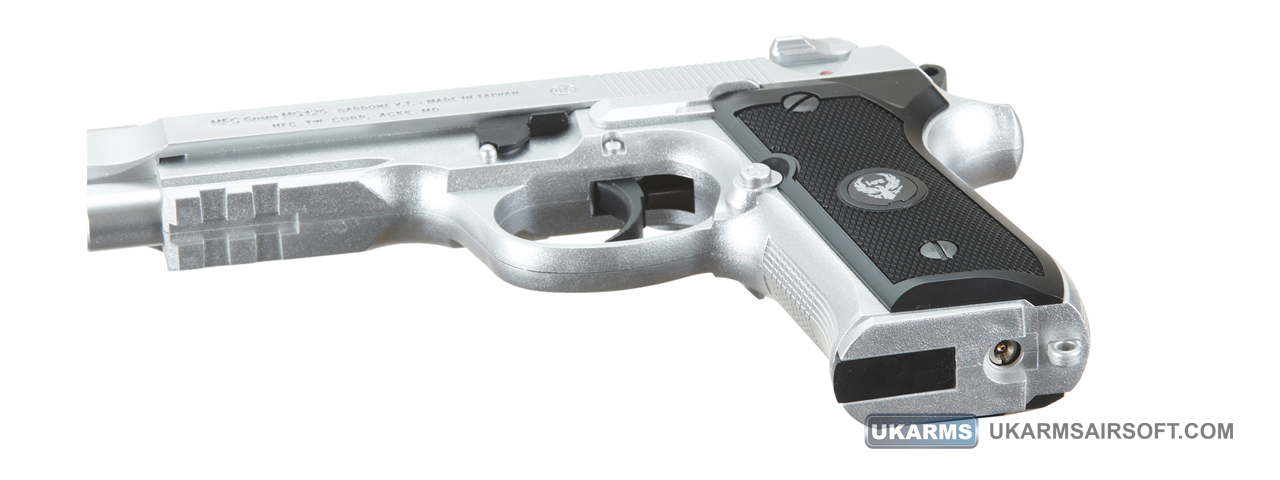 HFC Metal M9 Green Gas Powered Airsoft Pistol (Color: Silver)