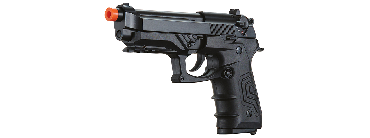 HGA-173BBB HG-173 M92 GAS BLOWBACK SEMI/FULL AUTO AIRSOFT PISTOL (BLACK) - Click Image to Close