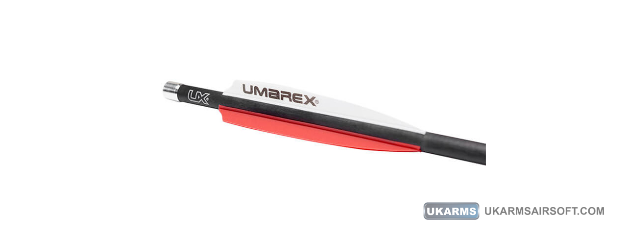 Umarex AirSaber Air Archery Carbon Fiber Airgun Arrows with Field Tips (Pack of 6) - Click Image to Close