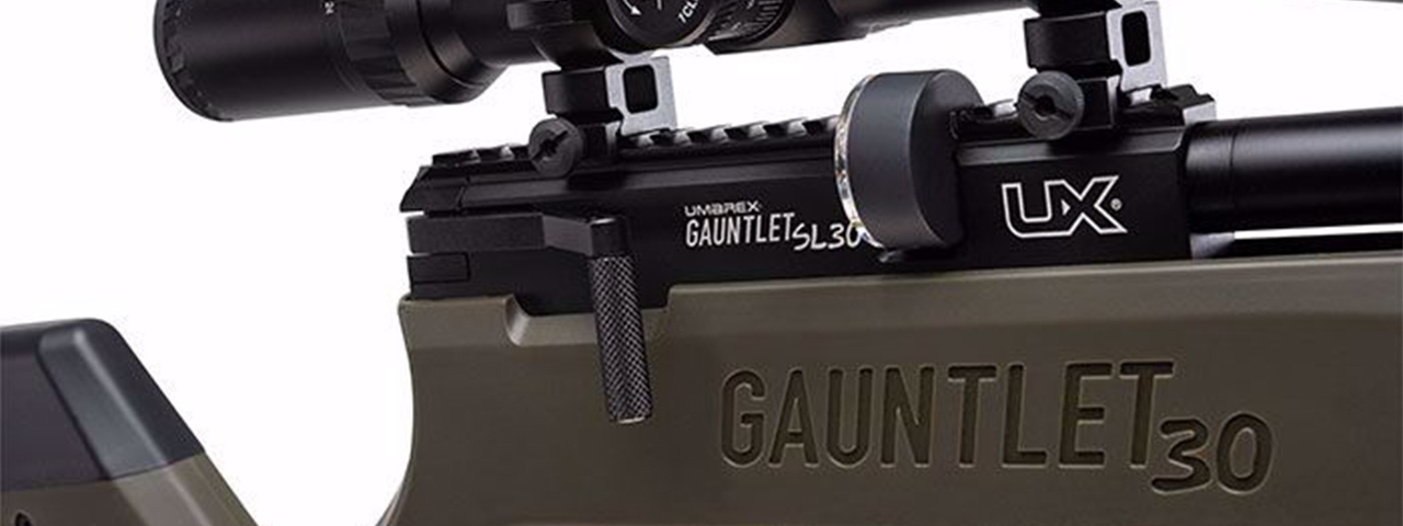 Umarex Gauntlet SL30 .30 Caliber Side Lever Pre-Charged Pneumatic Air Rifle - (OD GREEN)