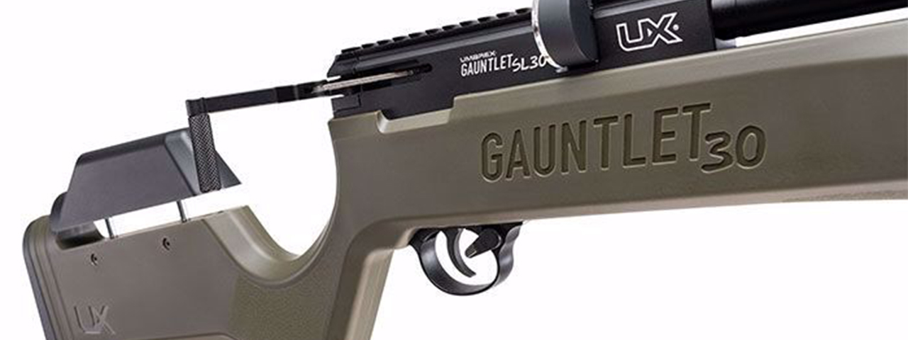 Umarex Gauntlet SL30 .30 Caliber Side Lever Pre-Charged Pneumatic Air Rifle - (OD GREEN) - Click Image to Close