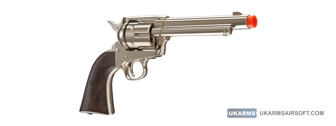 Elite Force Legends Smoke Wagon Co2 Powered Revolver (Color: Nickel) - Click Image to Close