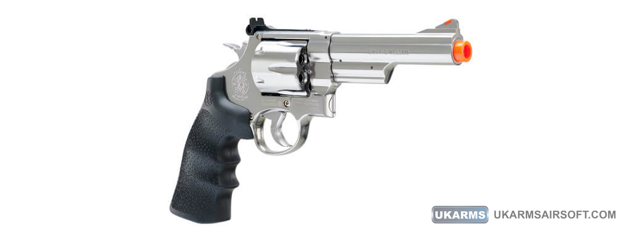 Umarex Licensed Smith & Wesson 5" Model 29 CO2 Airsoft Revolver (Color: Chrome) - Click Image to Close