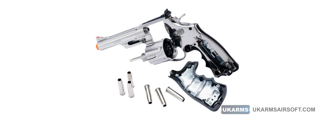 Umarex Licensed Smith & Wesson 5" Model 29 CO2 Airsoft Revolver (Color: Chrome)