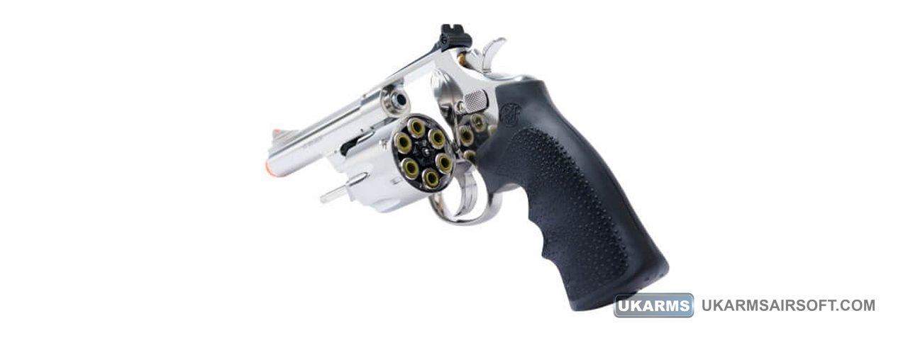 Umarex Licensed Smith & Wesson 5" Model 29 CO2 Airsoft Revolver (Color: Chrome) - Click Image to Close