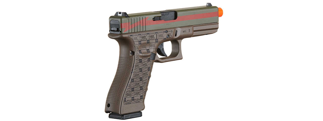 Elite Force Licensed Gen 4 Glock-17 Gas Blowback Airsoft Pistol (Cerakote Color: Luxury) - Click Image to Close