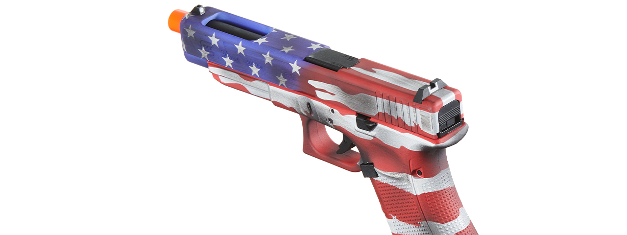 Elite Force Fully Licensed Deluxe Glock 34 Gen 4 CO2 GBB Airsoft Pistol (Cerakote Color: Old Glory)