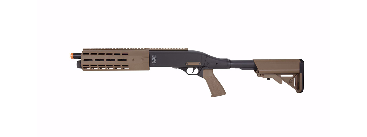 Elite Force CO2 Tri-Shot Shotgun - Tan/Black - Click Image to Close