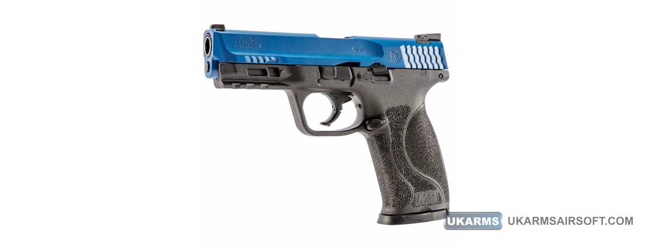 Umarex T4E S&W M&P9 M2.0 LE .43 Cal Co2 Paintball Marker (Color: Black & Blue) - Click Image to Close