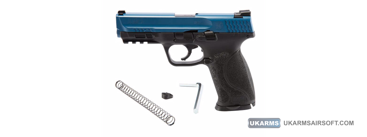 Umarex T4E S&W M&P9 M2.0 LE .43 Cal Co2 Paintball Marker (Color: Black & Blue)