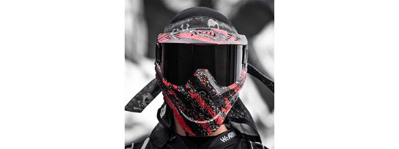 HK Army HSTL Goggle - Fracture Black/Red