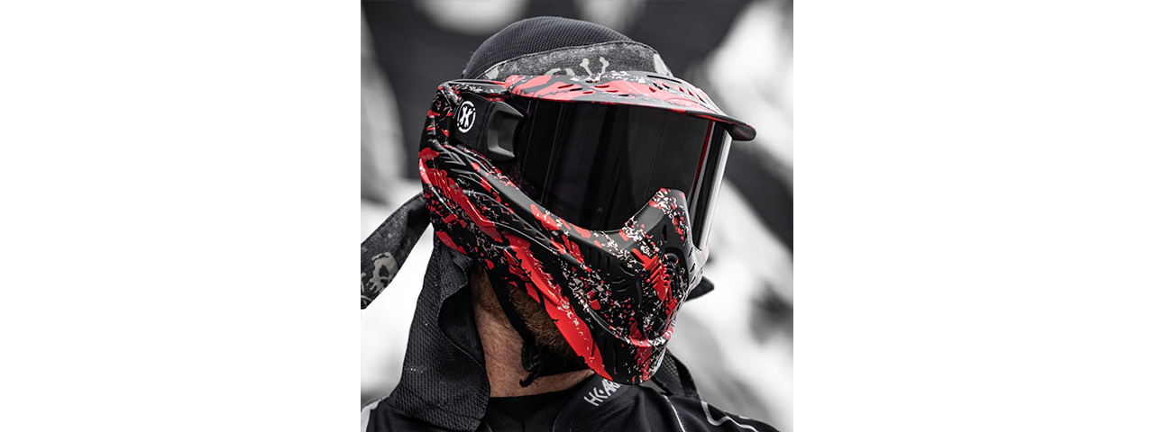 HK Army HSTL Goggle - Fracture Black/Red