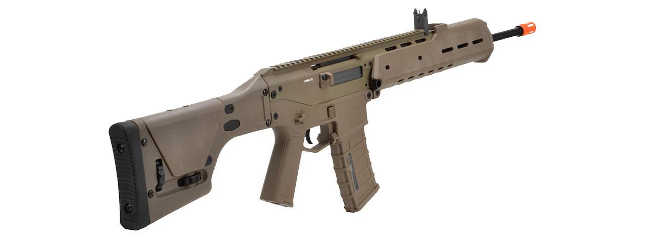 Atlas Custom Works Masada DMR Polymer AEG w/ Integrated Cheek Riser - TAN - Click Image to Close