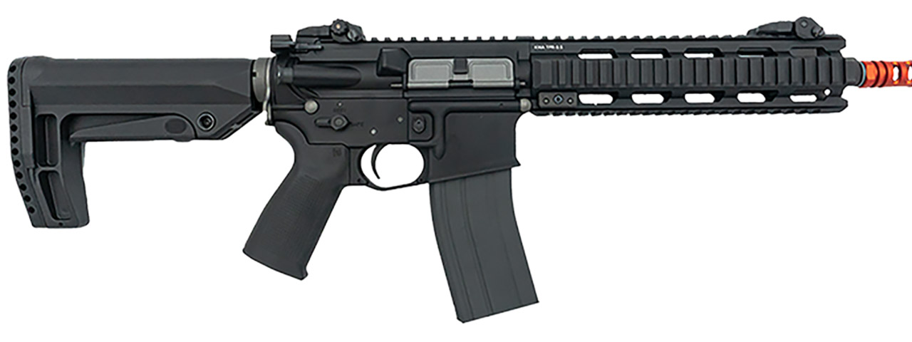 KWA 9.5" Quad Railed LM4D PTR Gas Blowback Airsoft Rifle (Color: Black)