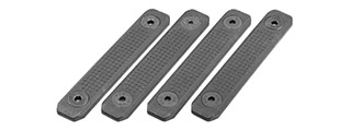 KWA Pack of 4 Enhanced Polymer 2-Slot M-LOK Rail Cover (Color: Black)