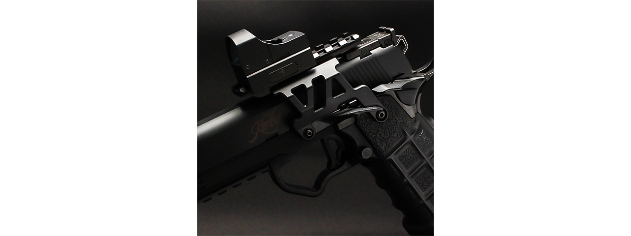 Laylax Aluminum Custom Neo Scope Mount Base for Tokyo Marui Hi-Capa 5.1 & 4.3 Series GBB Pistols (Color: Black)