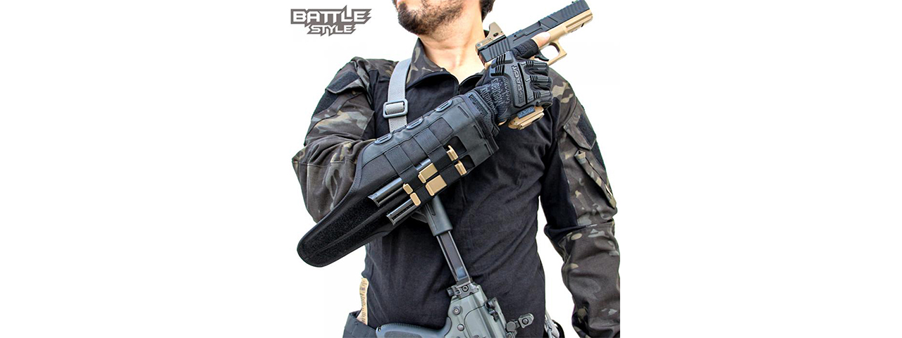 Laylax Battle Style Gauntlet (Black) - Click Image to Close