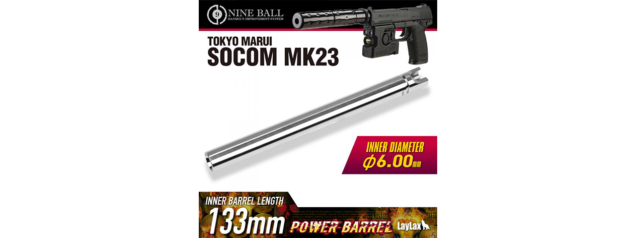 Laylax Socom MK23 6.00 Power Barrel (133mm)