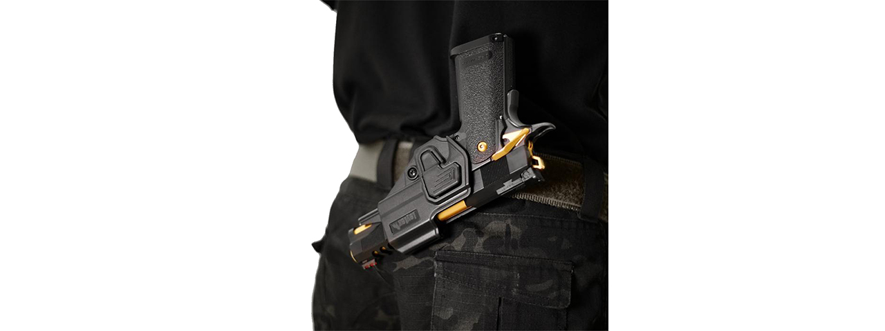 Laylax Hi-Capa CQC Battle Style Holster (Black) - Click Image to Close