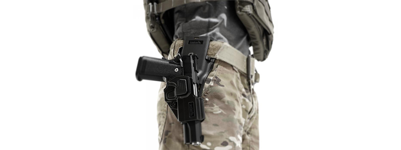 Laylax Drop Belt Loop for CQC Battle Style Holster (Black) - Click Image to Close