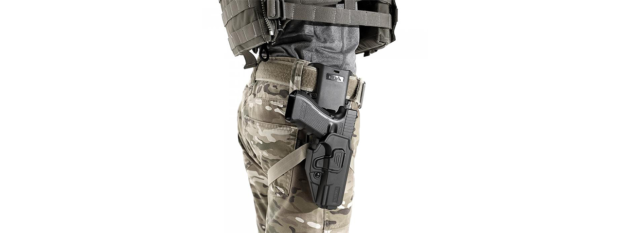 Laylax Drop Belt Loop for CQC Battle Style Holster (Black) - Click Image to Close
