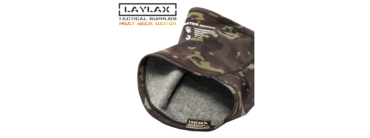 Laylax Heat Neck Gaiter (Multicam Black) - Click Image to Close