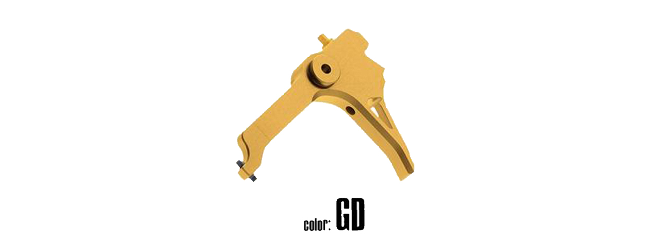 Laylax Krytac Vector Custom Adjustable Trigger (Gold) - Click Image to Close