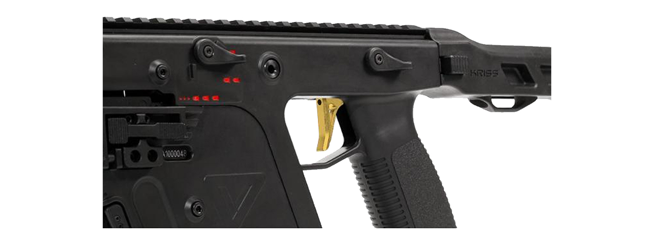 Laylax Krytac Vector Custom Adjustable Trigger (Gold) - Click Image to Close
