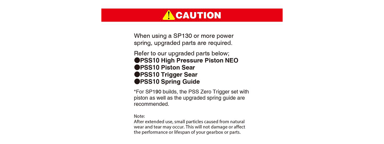 Laylax PSS10 Color Coded Spring Series for Snipers (130SP Gold) - Click Image to Close