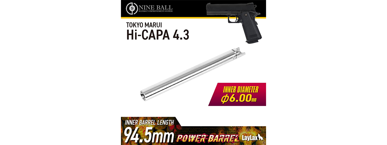 Tokyo Marui Hi-CAPA 4.3 6.00mm Power Barrel (94.5mm)