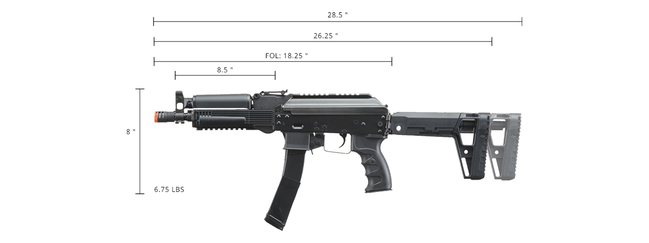 LCT LPPK-20 SMG AEG Rifle w/ ASTER V2 SE Expert - Click Image to Close