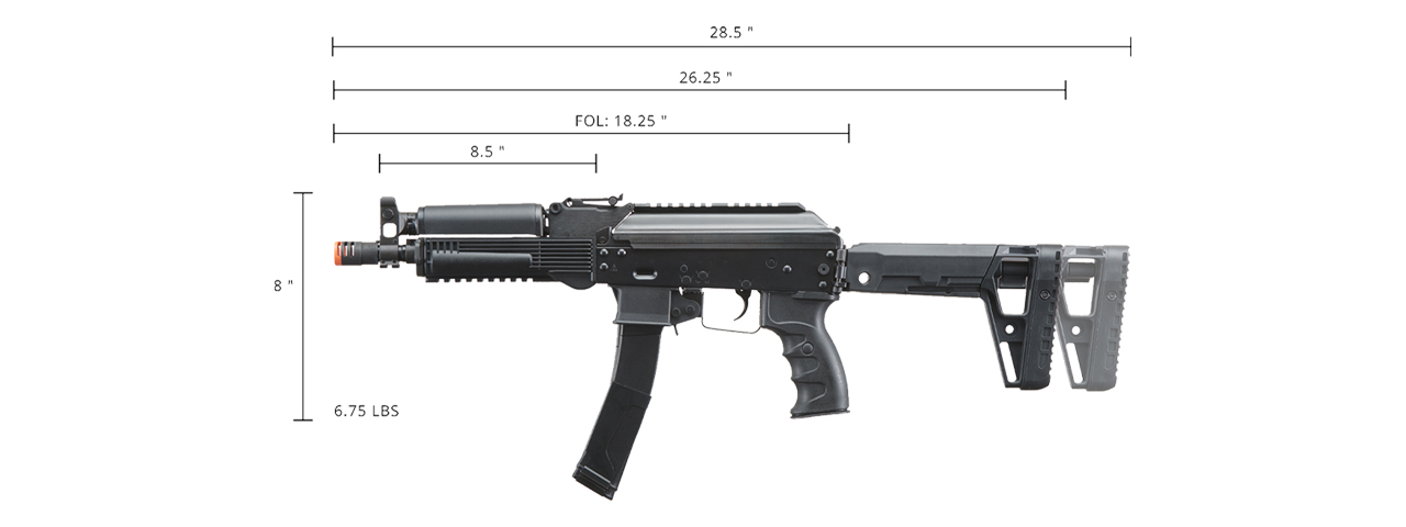 LCT LPPK-20 SMG AEG Rifle - Click Image to Close