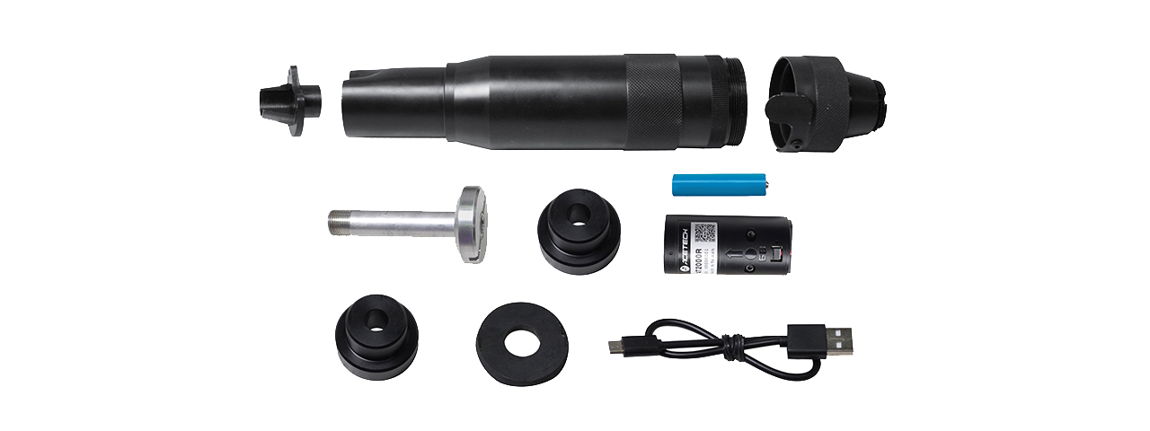 LCT Airsoft PBS-4 Silencer with Tracer Unit - Click Image to Close