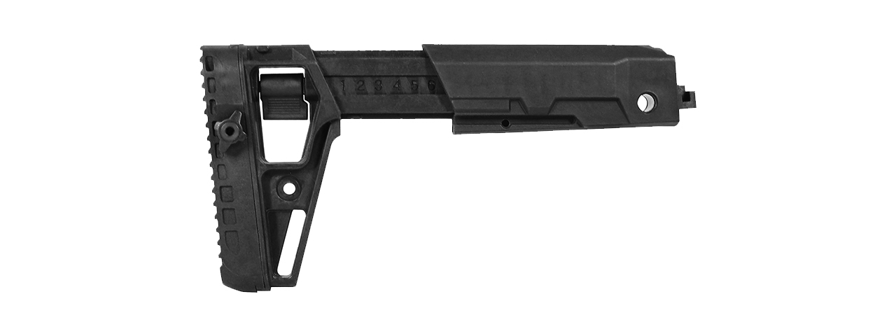 LCT Airsoft LCK-19 Telescoping Folding Stock - Click Image to Close