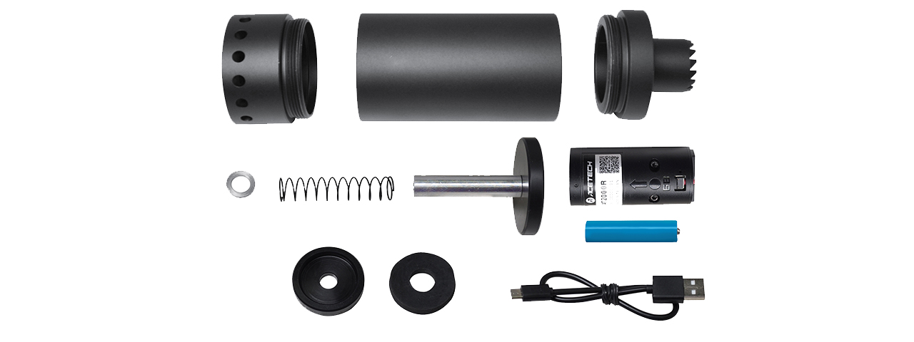 LCT Airsoft PUTNIK Suppressor With ACETECH Tracer Unit (24mm CCW)