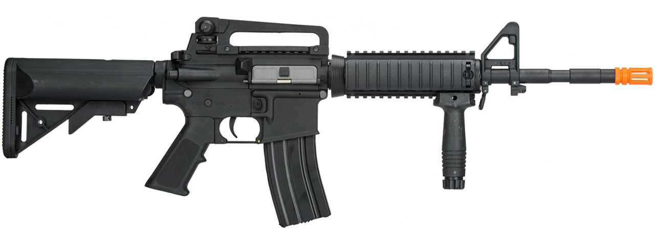 Lancer Tactical Gen 2 M4 RIS Airsoft Gun AEG Rifle - (Black)(No Battery and Charger) - Click Image to Close