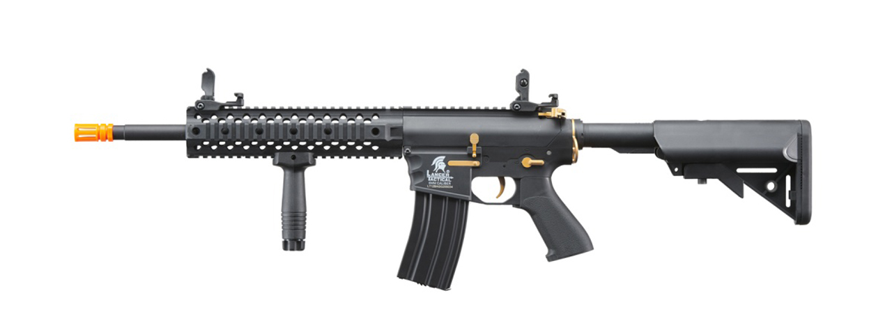 Lancer Tactical Gen 2 M4 Evo Airsoft AEG Rifle (Black & Gold)(No Battery and Charger)