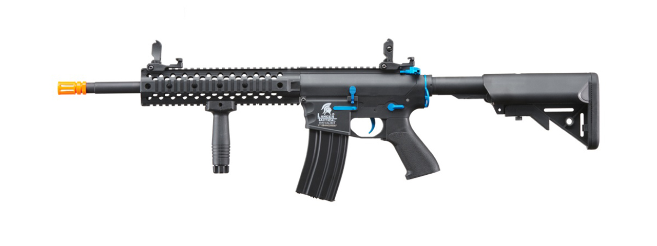 Lancer Tactical Gen 2 M4 Evo Airsoft AEG Rifle (Black & Blue)(No Battery and Charger)