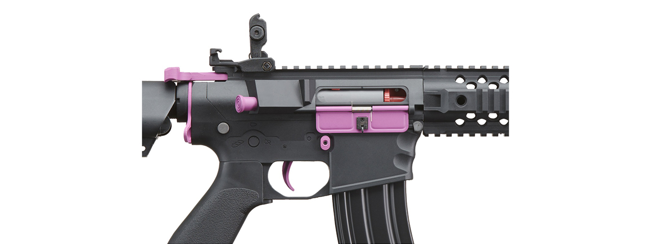 Lancer Tactical Gen 2 M4 Evo Airsoft AEG Rifle (Black & Purple)(No Battery and Charger)
