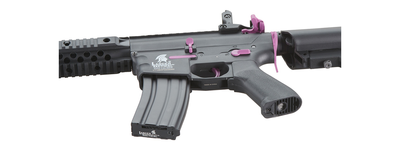 Lancer Tactical Gen 2 M4 Evo Airsoft AEG Rifle (Black & Purple)(No Battery and Charger)