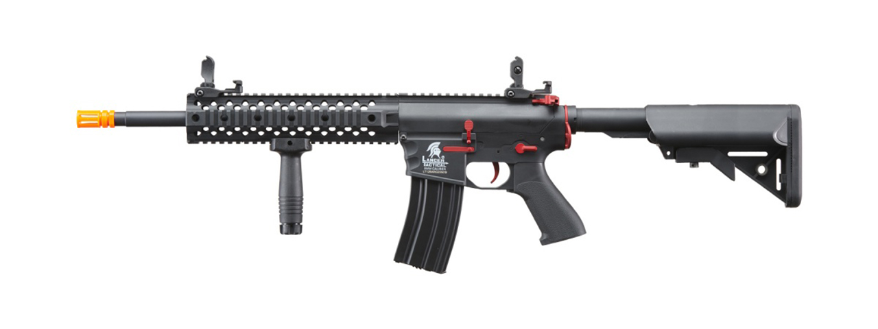 Lancer Tactical Gen 2 M4 Evo Airsoft AEG Rifle (Black & Red)(No Battery and Charger) - Click Image to Close