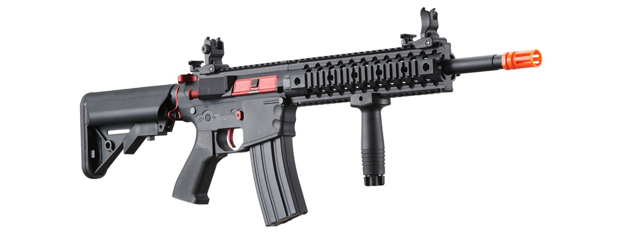 Lancer Tactical Gen 2 M4 Evo Airsoft AEG Rifle (Black & Red)(No Battery and Charger)