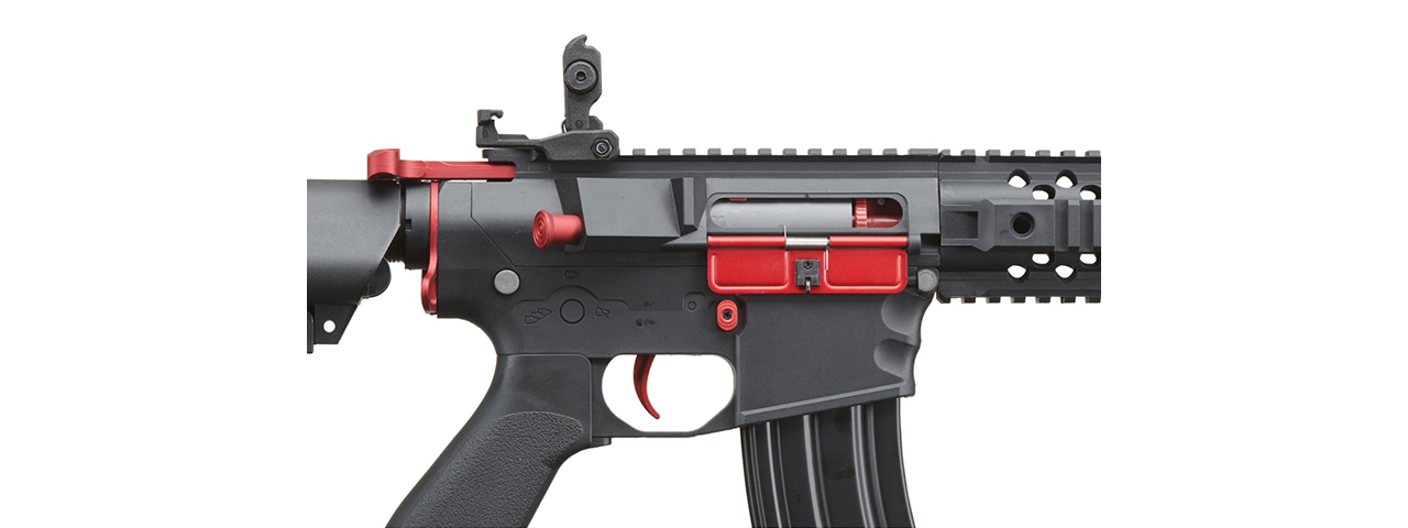 Lancer Tactical Gen 2 M4 Evo Airsoft AEG Rifle (Black & Red)(No Battery and Charger)