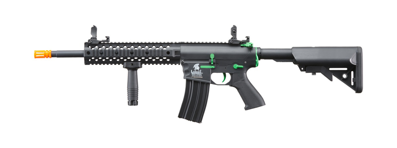 Lancer Tactical Gen 2 M4 Evo Airsoft AEG Rifle (Black & Green)(No Battery and Charger)