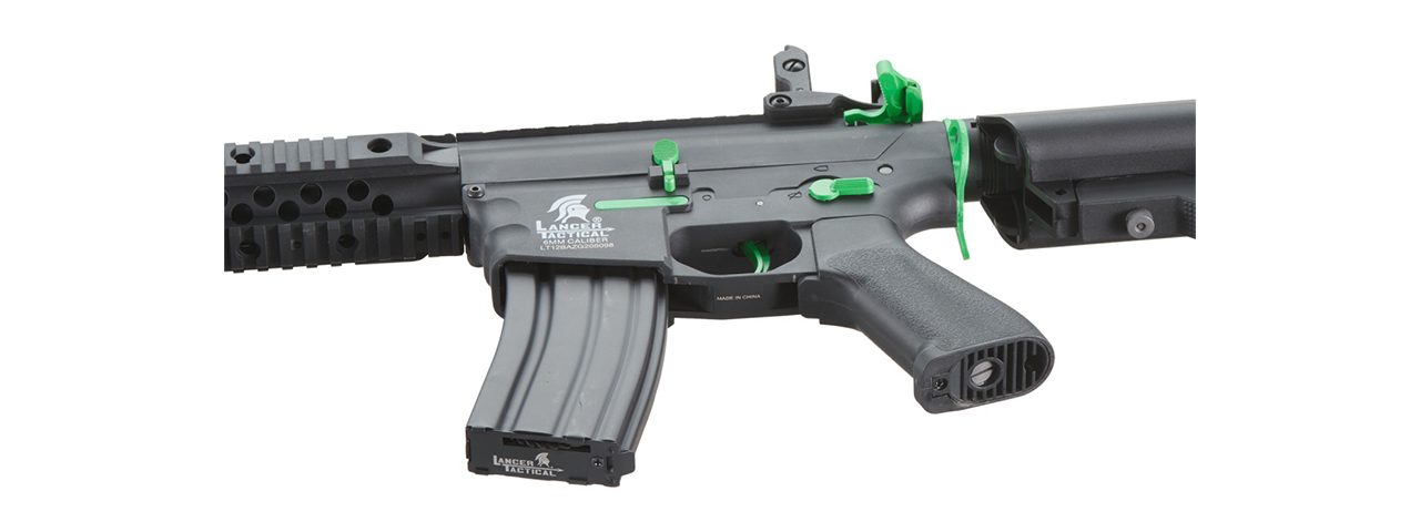 Lancer Tactical Gen 2 M4 Evo Airsoft AEG Rifle (Black & Green)(No Battery and Charger)
