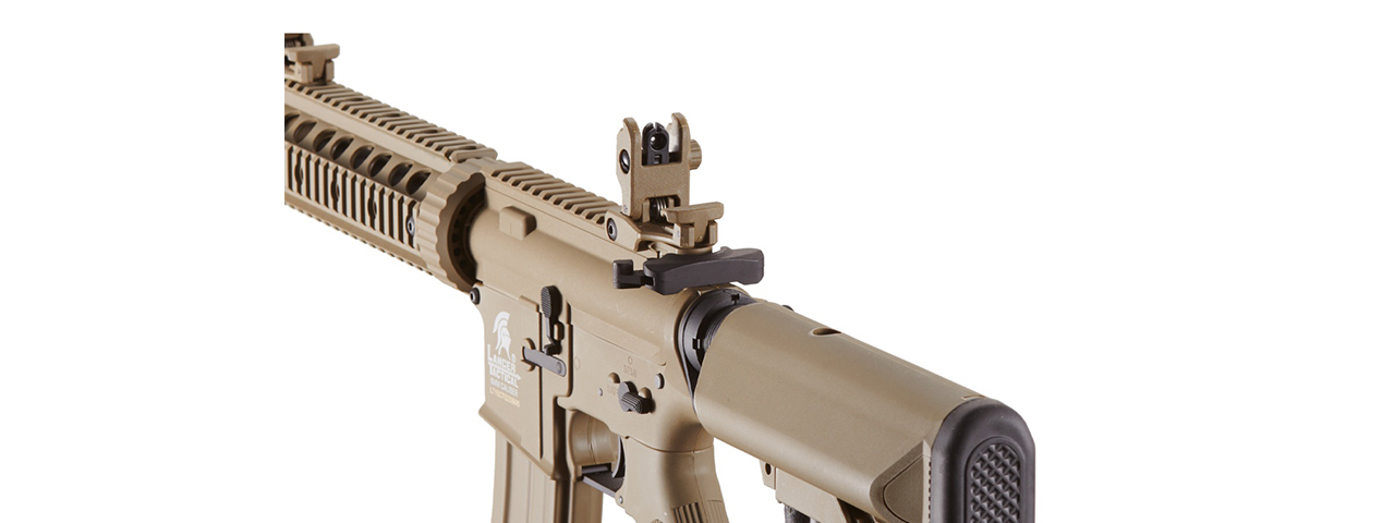 Lancer Tactical Gen 2 10" M4 SD Carbine Airsoft AEG Rifle with Mock Suppressor (Tan)(No Battery and Charger)