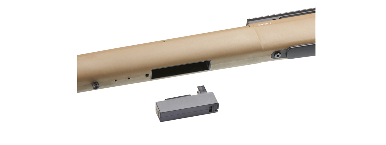 Lancer Tactical M24 High FPS Bolt Action Airsoft Sniper Rifle (Color: Tan)