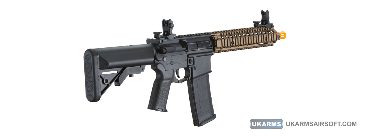 Lancer Tactical Gen 2 Raider M4 Airsoft AEG Rifle (Color: Black & Tan) - Click Image to Close