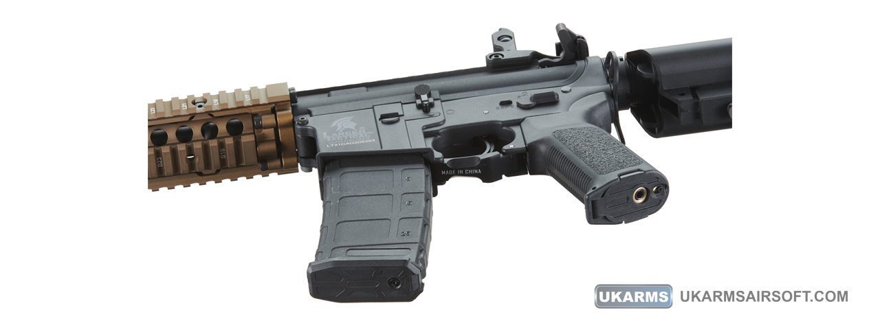 Lancer Tactical Gen 2 Raider M4 Airsoft AEG Rifle (Color: Black & Tan) - Click Image to Close