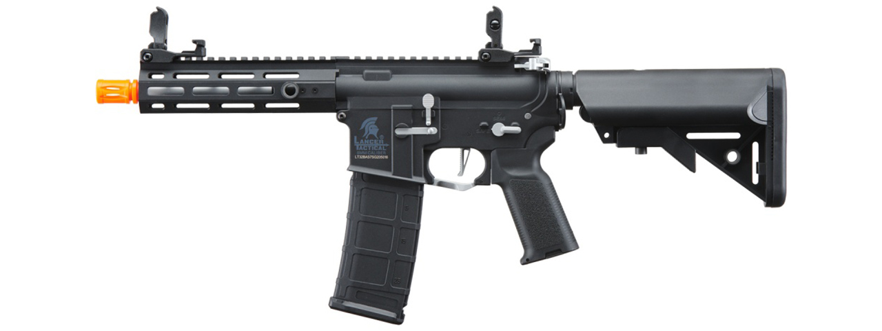 Lancer Tactical Gen 2 Hellion M-LOK 7" Airsoft M4 AEG Core Series (Color: Black & Silver)(No Battery and Charger)